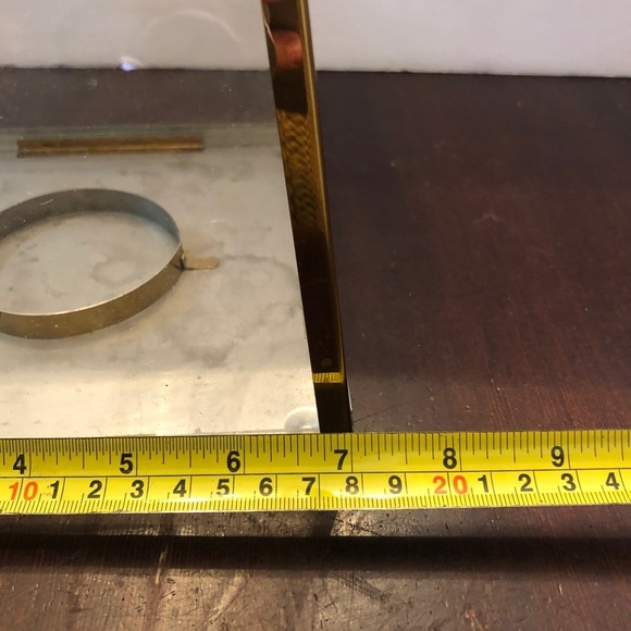 Faux Brass and Glass Lantern/Candle Holder. - Picture 3 of 4